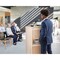 Adiroffice Wood Mobile Presentation Podium Lectern Stand with Shelves in White ADI661-07-WHI-MK - alternate 3